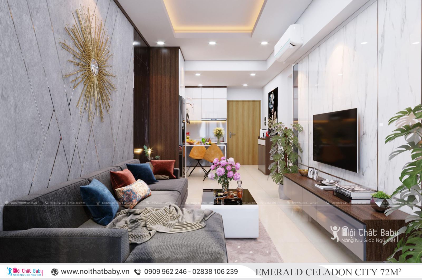 Tổng hợp các mẫu thiết kế nội thất Chung cư Emerald Celadon City